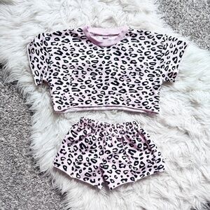 Boutique | Toddler Cropped Leopard Matching Set